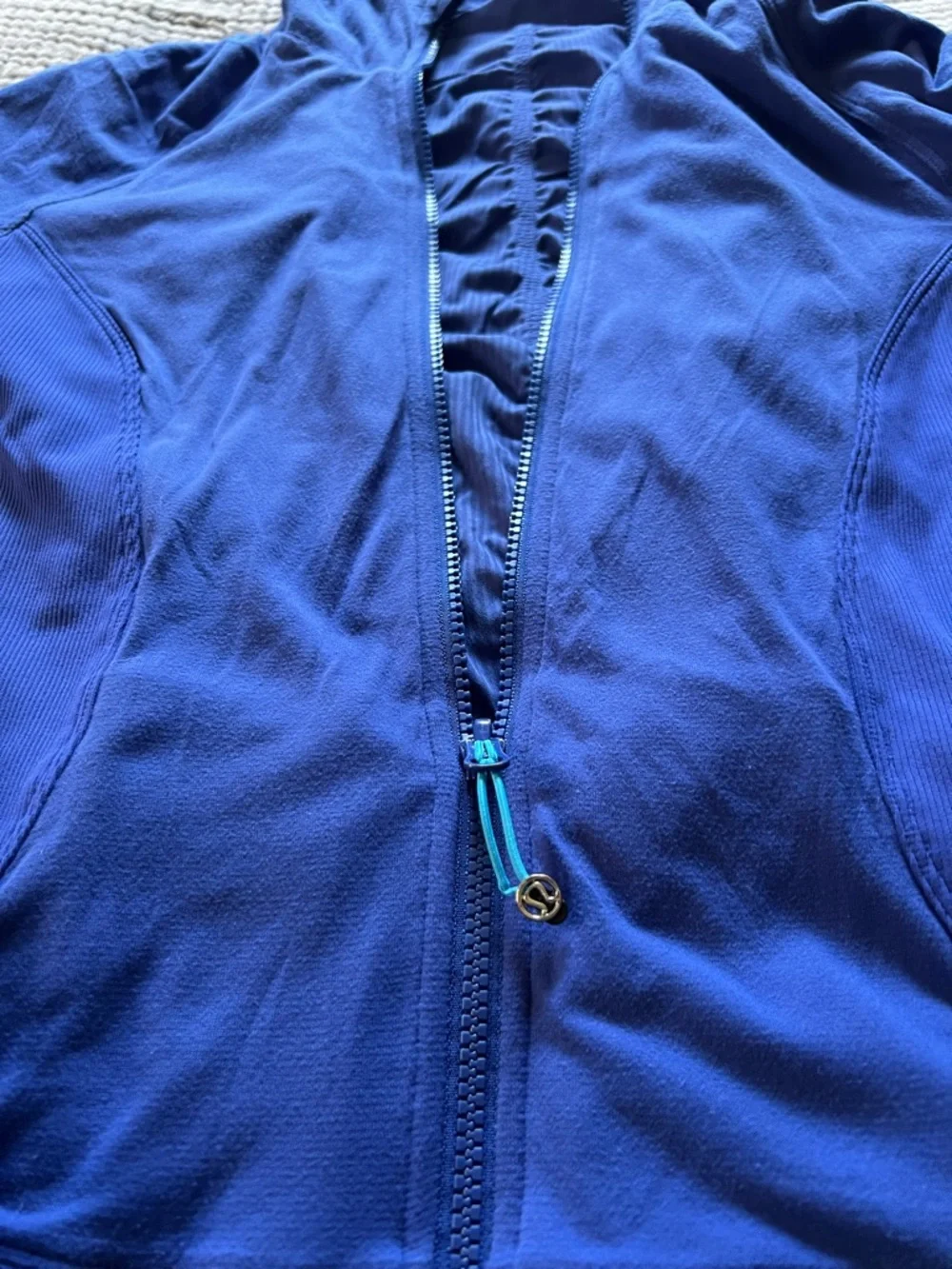 lululemon athletica Royal Blue Hooded Zip Reversible‎ Lightweight Jacket